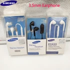 Оригинальные наушники SAMSUNG EHS64EHS61EG920 Проводные 3,5 мм вкладыши с микрофоном для Galaxy A11 A12 A10 A31 A51 A22 A32 A52 A72 S9