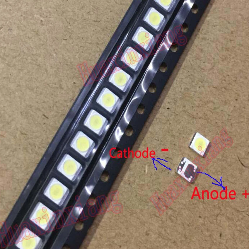 100 шт./лот 3528 2835 3 в SMD LED Бусины 1 Вт LG Innotek холодный белый лм для ТВ/ЖК подсветки|2835 smd
