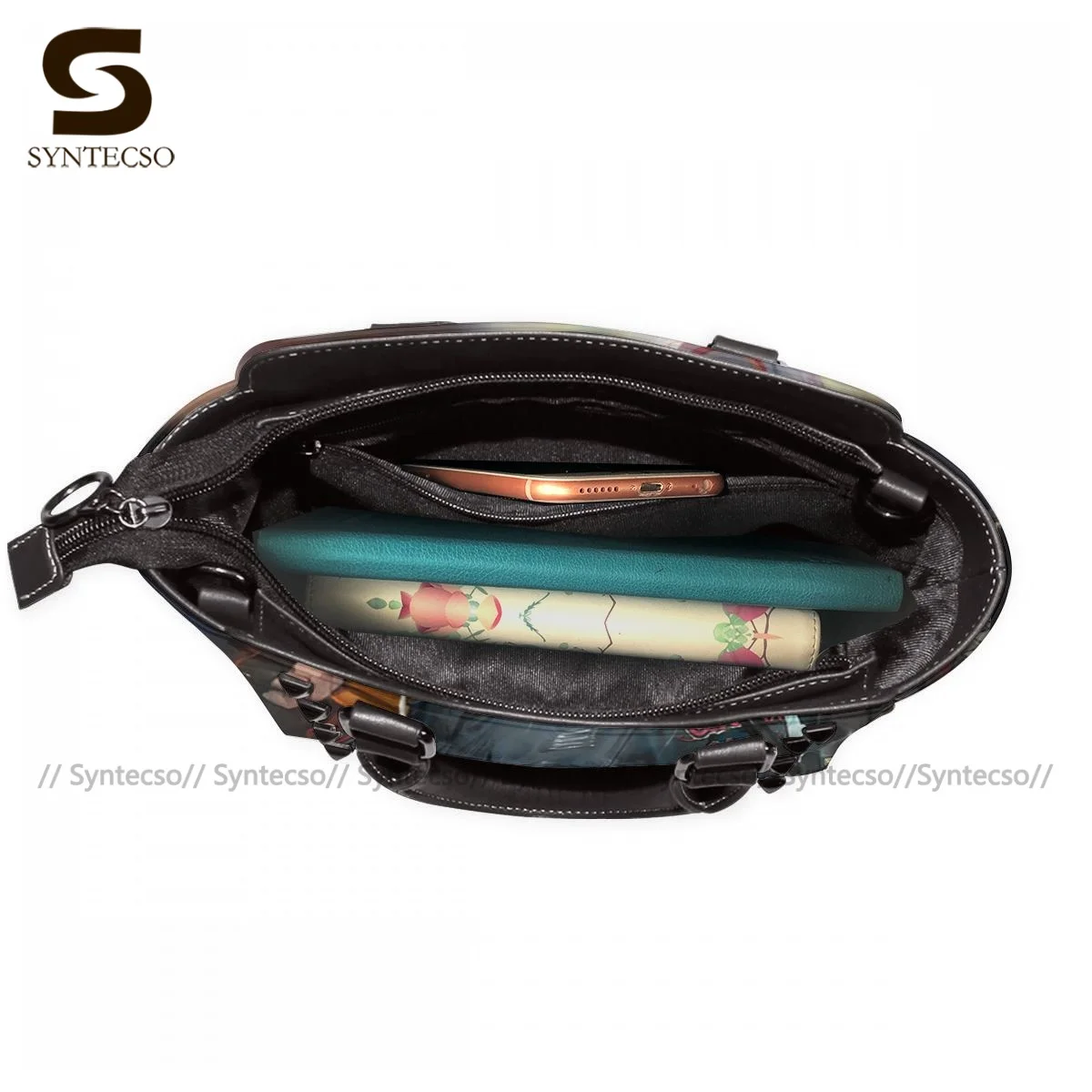 

Synthwave Shoulder Bag Business Female Handbag Fashion Reusable Leather Bags
