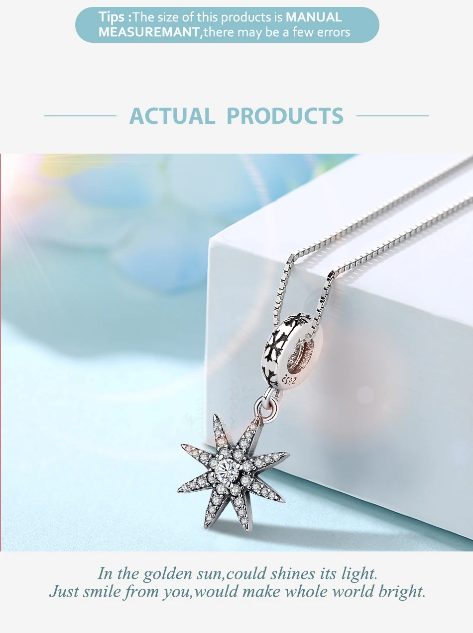 ELESHE, Подходит для Pandora, подвеска из бисера, 925 пробы, серебро, снежинка, цветок, браслет, сделай сам, бусины, ювелирное изделие, рождественский подарок