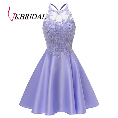 Lavender VKbridal разноцветное переливающееся платье с блестками для выпускного вечера крест черный Выпускной Sweeth 15 Короткие платья блестящие платья для выпускного вечера - Цвет: Lavender