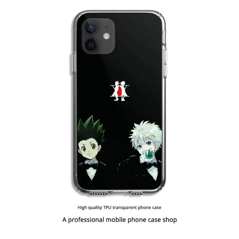 

Anime Hunter x Hunters Phone Case Clear Cover For Iphone 5 6 7 8 11 12 plus XR X XS SE2020 11/12PRO Max Transparent Cases