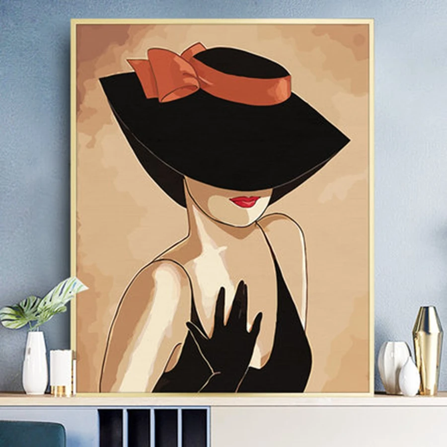 Diy Картины по номерам Рисование ручная роспись рисунок для домашнего декора