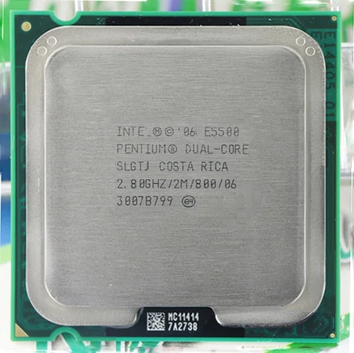 Двухъядерный процессор Intel Pentium E5500 разъем 775 для процессора 2 8 ГГц/2 м/800 ГГц |