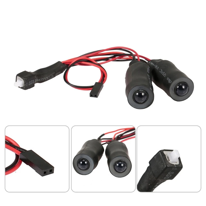 

Remote Control Model Car Bumper Lights Suitable for SCX10 90046 Accessories 87HD