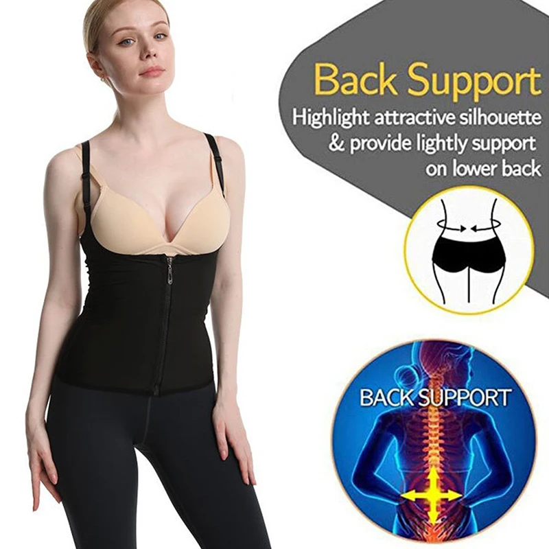Женский Регулируемый жилет термотренировочная майка топ для тренировок талии