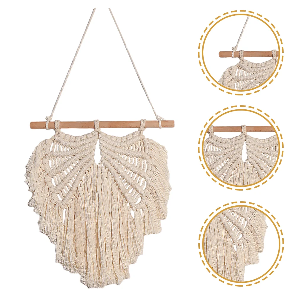 

Macrame Wall Hanging Tapestry Hand-Woven Tapestry Bohemia Style Cotton Wall Tapestry