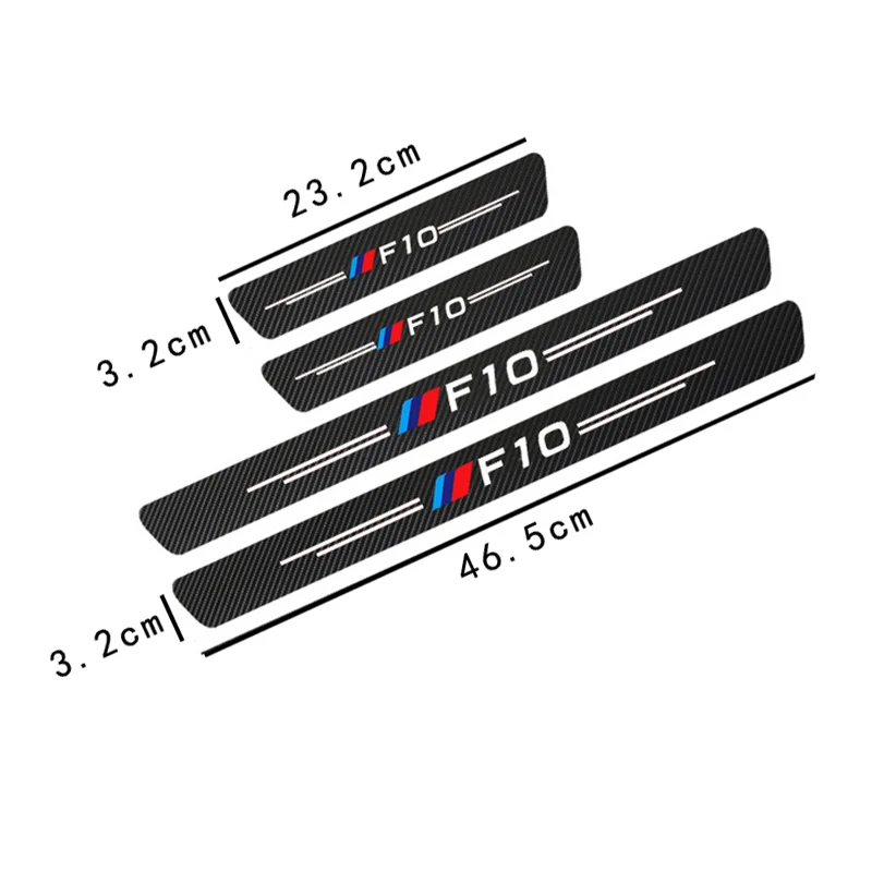4 шт. водонепроницаемые наклейки из углеродного волокна для BMW E36 E39 E46 E60 E90 F30 F10 G20 G30