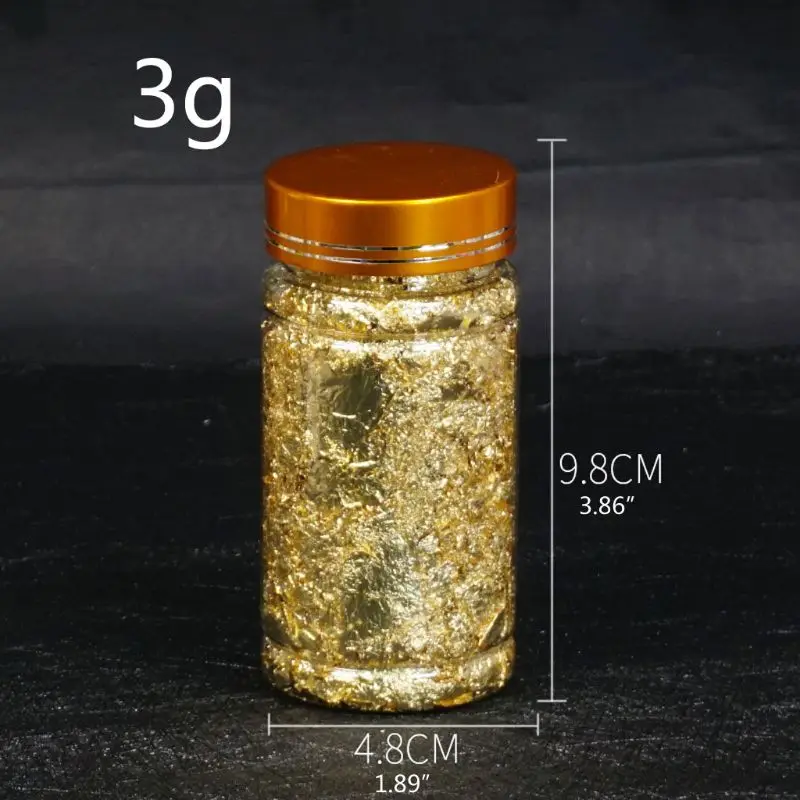 

3g Gold Silver Foil Decorative Paper Resin Mold Fillings Shiny Sequins Glitters Filling Materials Resin Jewelry Making