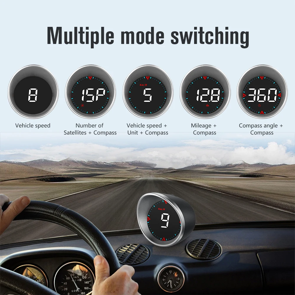 

GPS Car Speedometer HUD Head Up Display Digital Alarm on-board Computer for Car Truck Motorcycle Boat MPH Car Modification Gauge