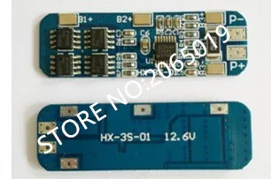 1 шт. Новая защитная плата литиевого аккумулятора HX 3S 01 3 string 12V18650 10A 12 6 V 11 anti over