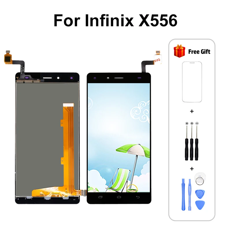 Для infinix 4 Pro X556 ЖК дисплей сенсорный экран панель для Hot X557 LCD с сенсорным ремонтом 5