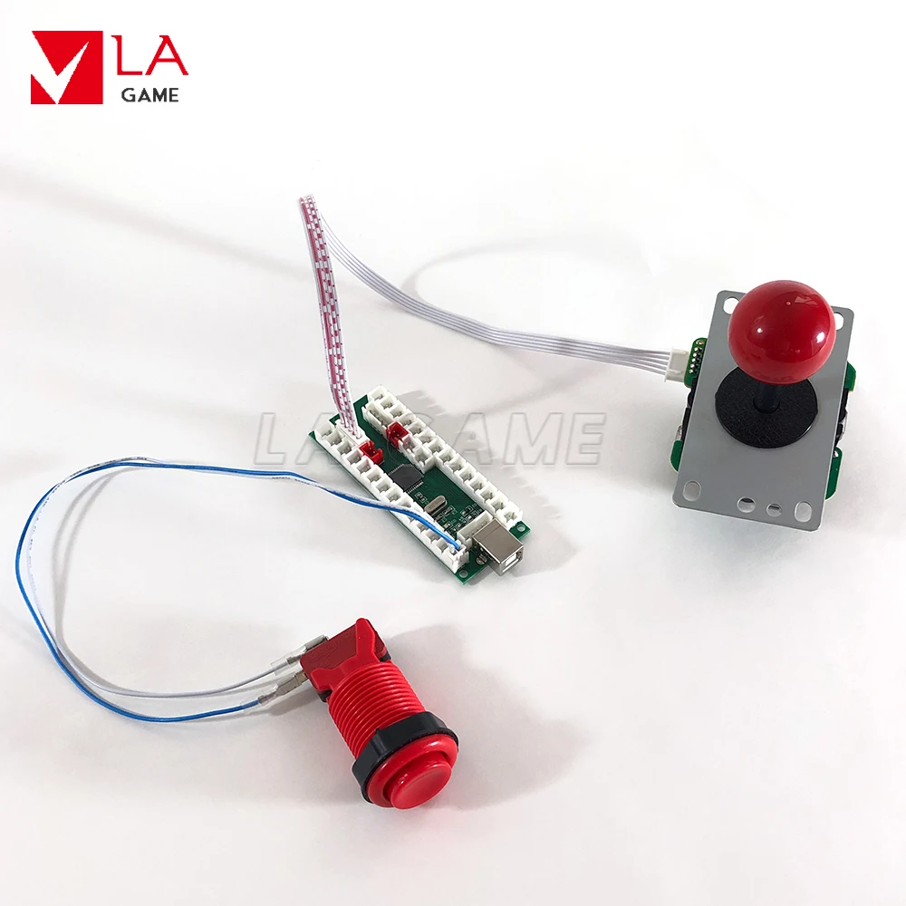 Аркадный комплект 2 игрока плакат Нулевая задержка usb к ПК Rasberry PI аркадная машина