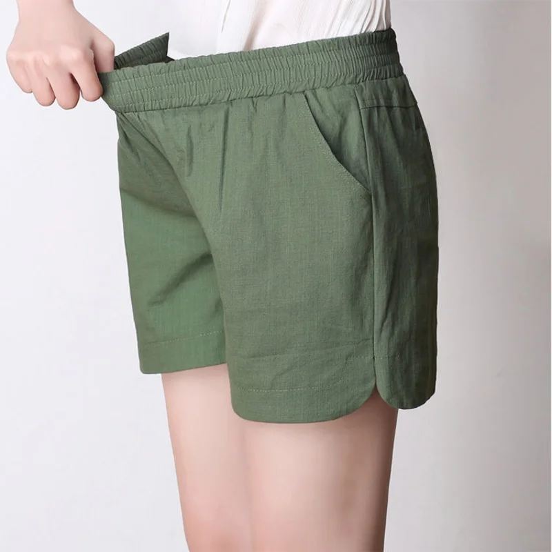 Женские летние шорты с завышенной талией модные женские белые серые синие