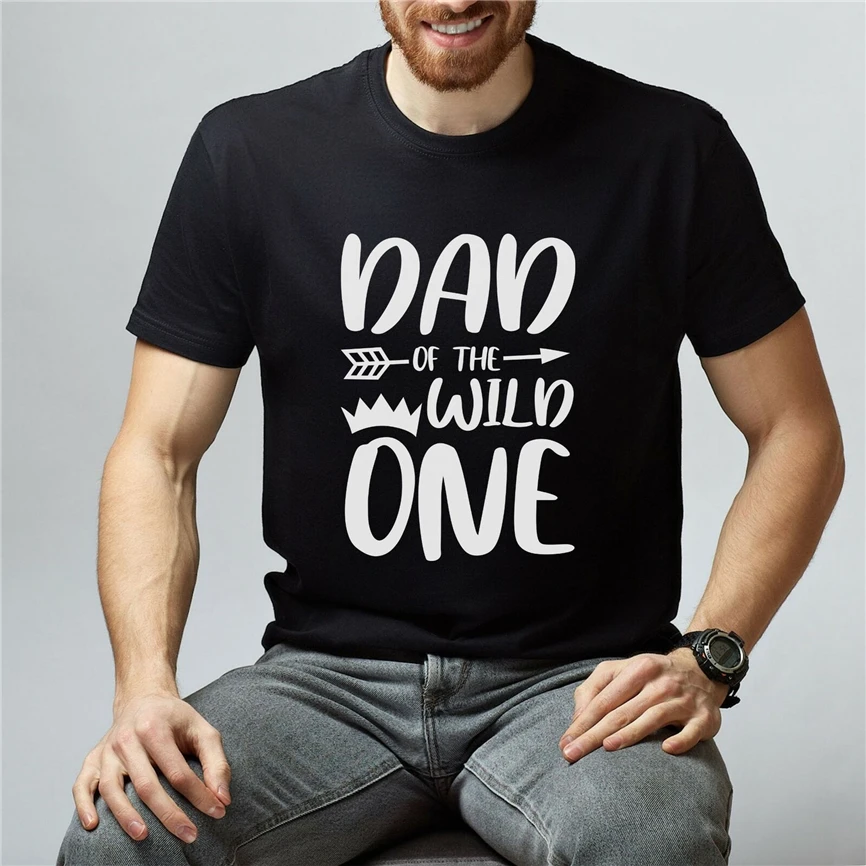 Футболка с милым принтом для папы смешной короткий рукав подарок на день отца