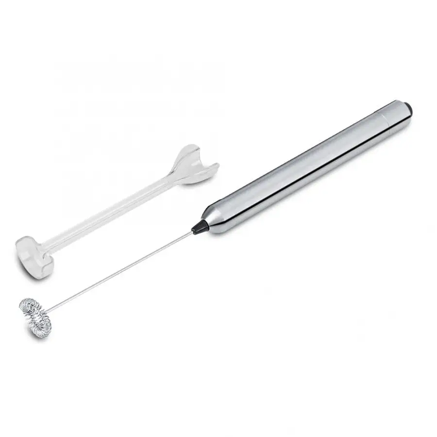 Электрический вспениватель молока из нержавеющей стали ручной аккумулятор с