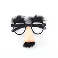hot1pcs fake nose eyebrow mustache clown fancy dress up costume props fun party favor glasses wholesalenew hot selling