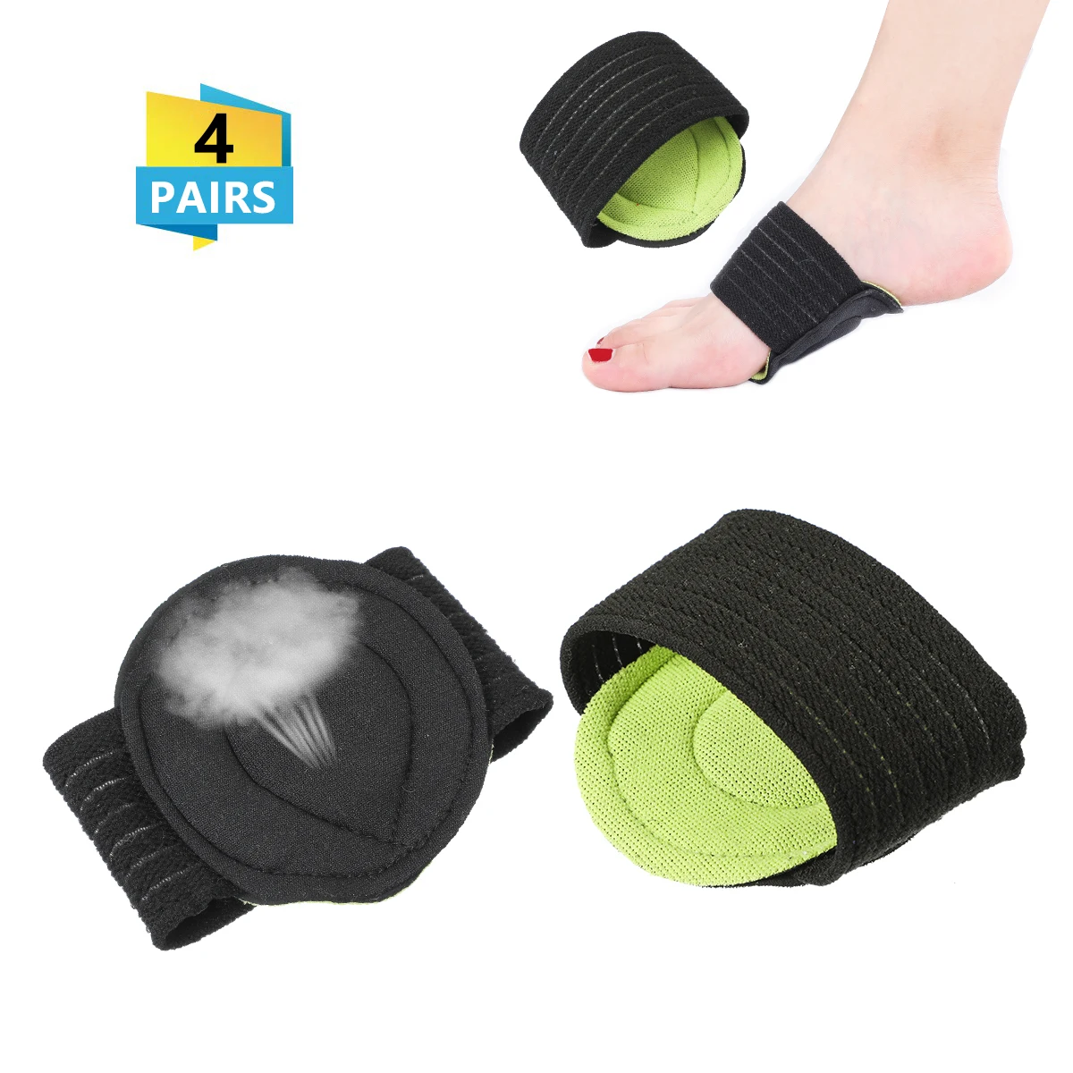 Manooby подошвенного фасцита ножной подушки для падших Achy Ноги проблемы мужчин и