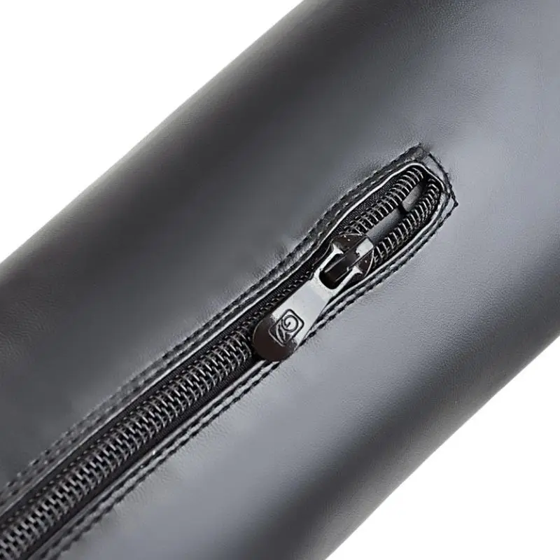 KemeKiss/Женские Сапоги выше колена Модные черные зимние сапоги на платформе Теплая