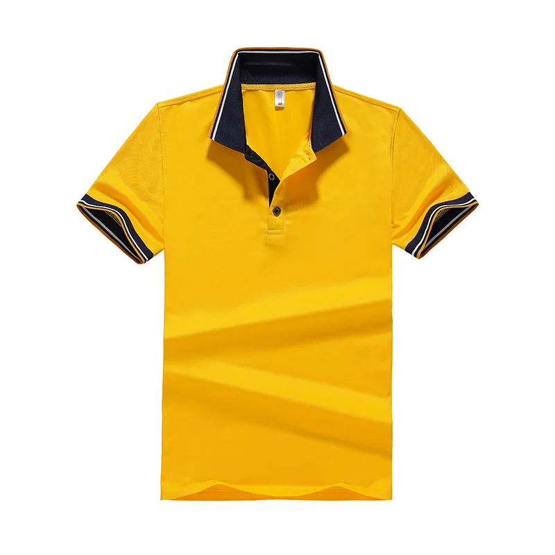 Мужская рубашка-поло летняя брендовая повседневная мужская с коротким рукавом