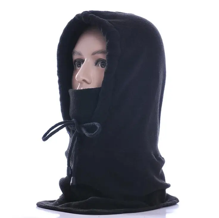 Outdoor Sports Cold Winter Hooded Scarves Thickening Warm Winter Hat Full Face for Ski Bicycle and Snowboard Sport CS Mask Caps