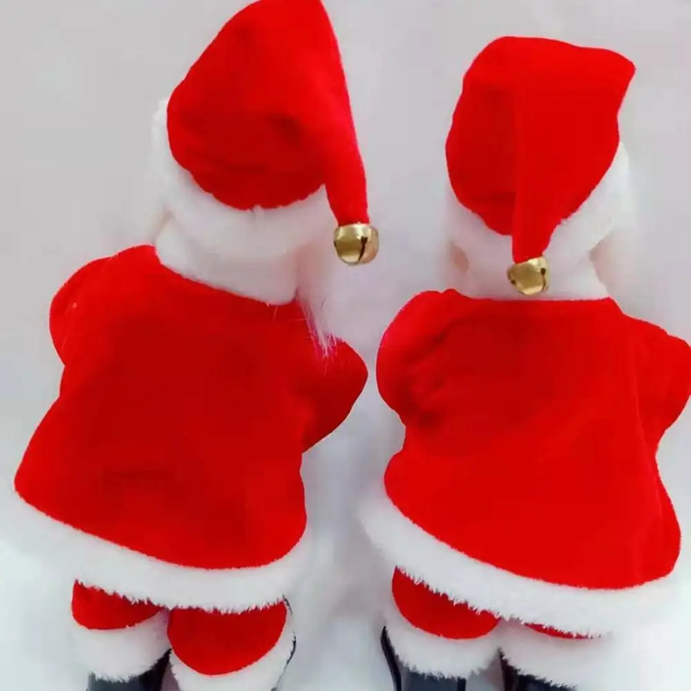 

New Year 2021 Christmas Electric Toy Plush Electric Santa Claus Christmas Decorations For Home Music Toy Funny Gift For Kids