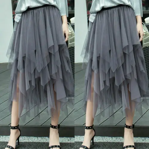 Новинка 2021 Женская фатиновая юбка эластичная с высокой талией балетная