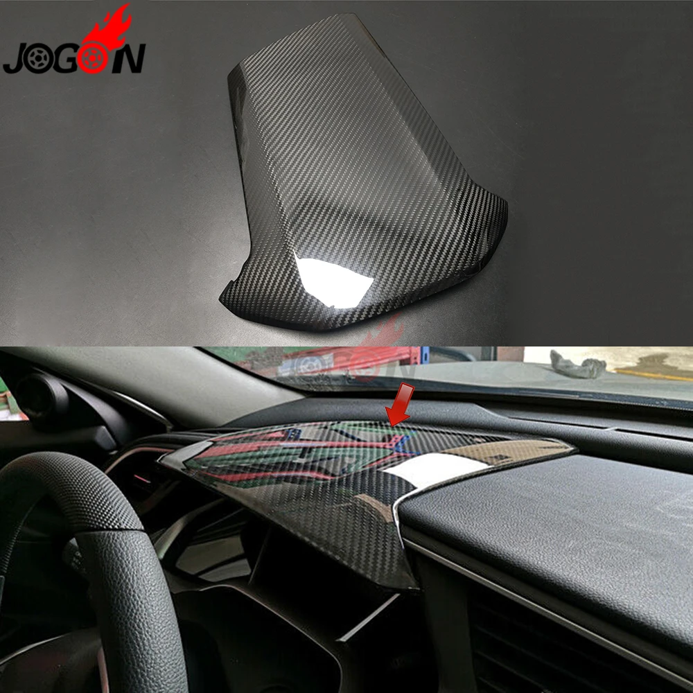 LHD глянцевое Настоящее углеродное волокно для Honda Civic MK X MK10 2017 2020 Тип R интерьер
