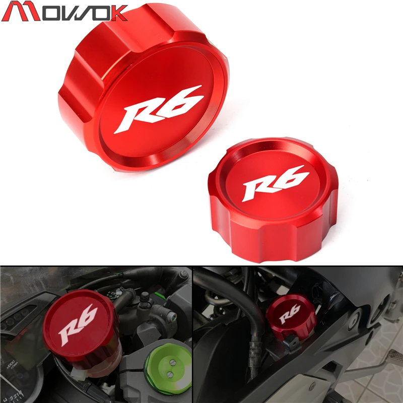 For YAMAHA YZFR6 YZF-R6 YZF R6 2000-2020 2019 Motorcycle Accessories Front Brake Clutch Fluid Reservoir Cover Cap