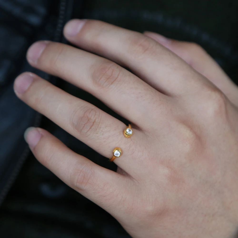 Новое поступление женские тонкие кольца на палец средней длины из стерлингового