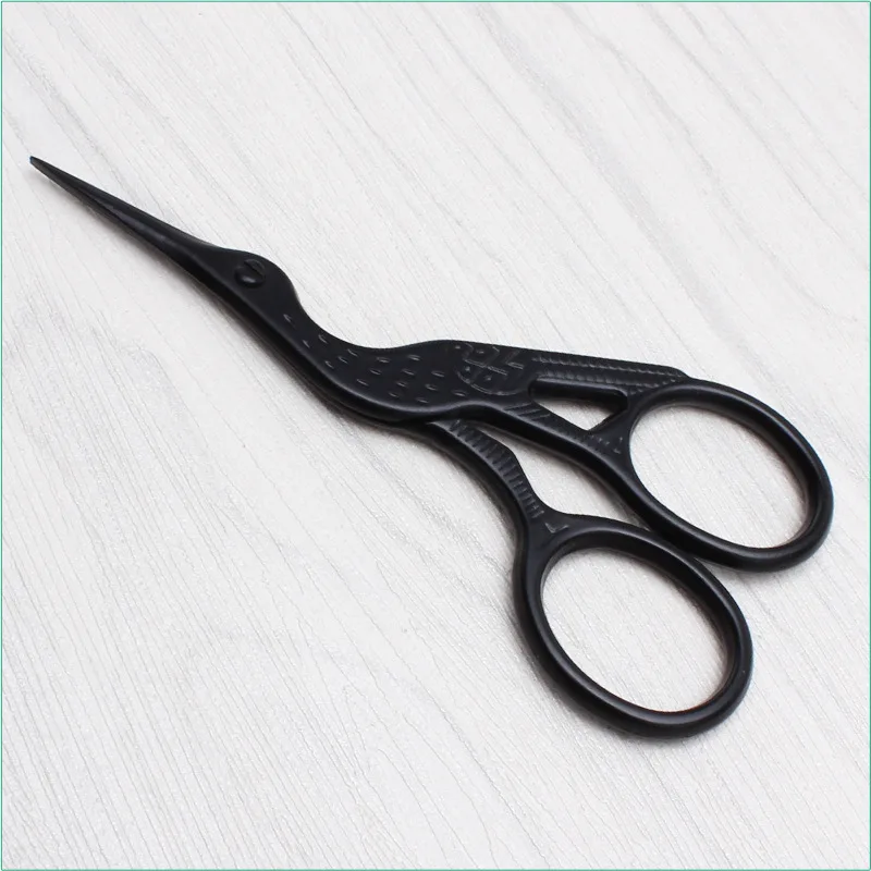 Черный кран 9 3 см нержавеющая сталь зигзагообразные Ножницы DIY ножницы для