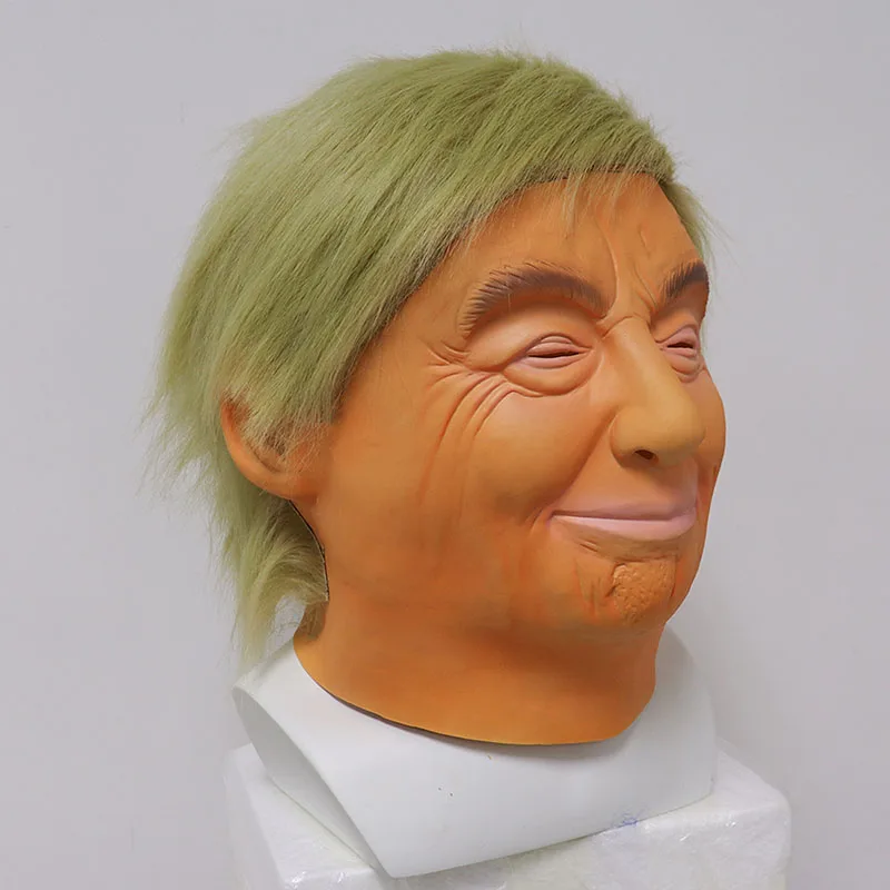 Halloween Donald Trump Mask Deluxe President Latex Full Head Hair Party Game Props Gag Toys Headgear Fun Gift | Игрушки и хобби