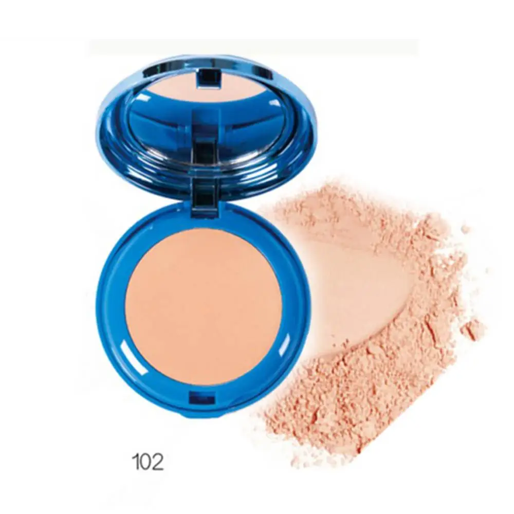 Гладкая рассыпчатая пудра естественное покрытие Косметическая компактная масло