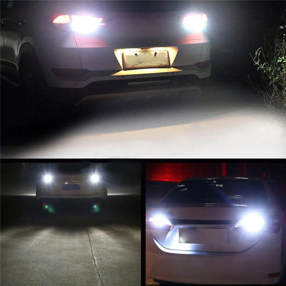 

Auto LED Lights Brake 8V-28VDC 6500K 1156 BA15S 4 COB Lamp Bulbs Parts