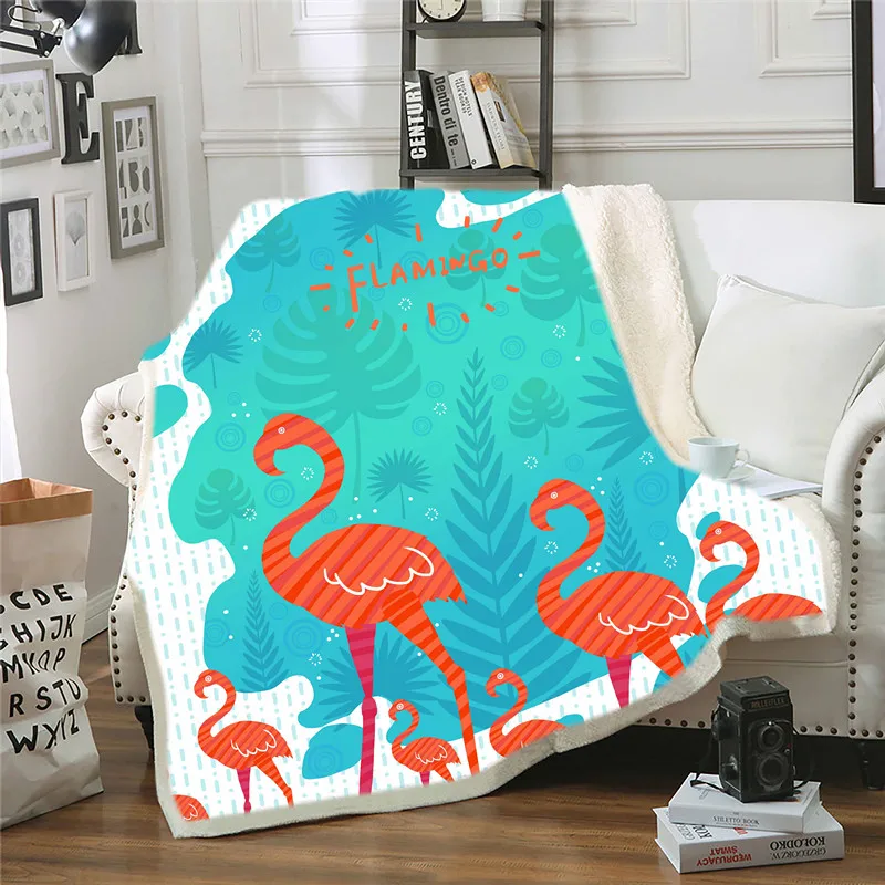 

Flamingo Cashmere Blanket Sofa Blanket Children's Blanket Sofa Blanket 150*200cm