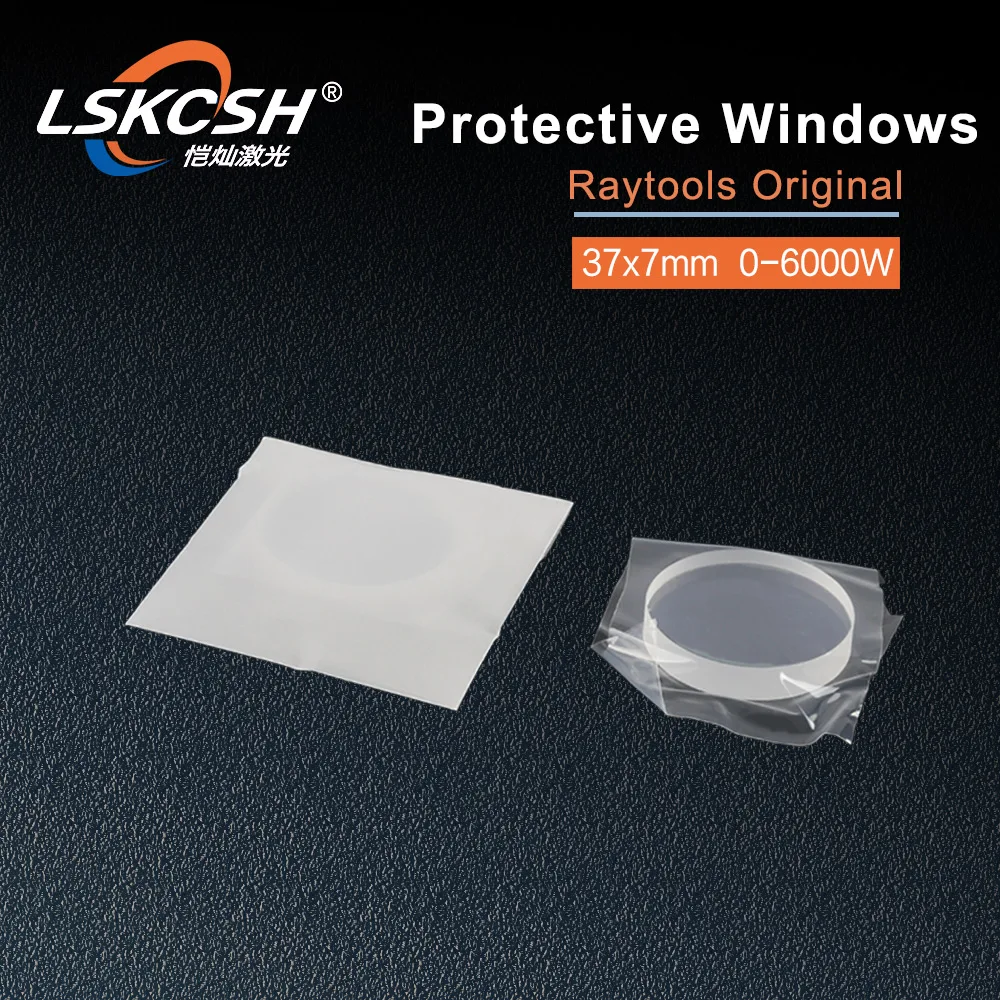 LSKCSH 10 шт./лот Raytools оригинальная волоконная Лазерная Защитная оконная крышка Стекло 37 7 мм 0-6000 Вт 110255IAG0004 BM114 режущая головка