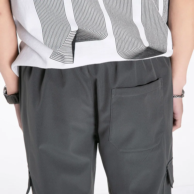 

New Summer Thin Men'S Casual Pants Loose Straight Pants Boys' Korean Trend Quick Drying Sports Pants Versatile 9-Point Trousers