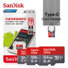 Micro SD карта памяти SanDisk, класс 10, 128 ГБ, 64 ГБ, 32 ГБ, 16 ГБ