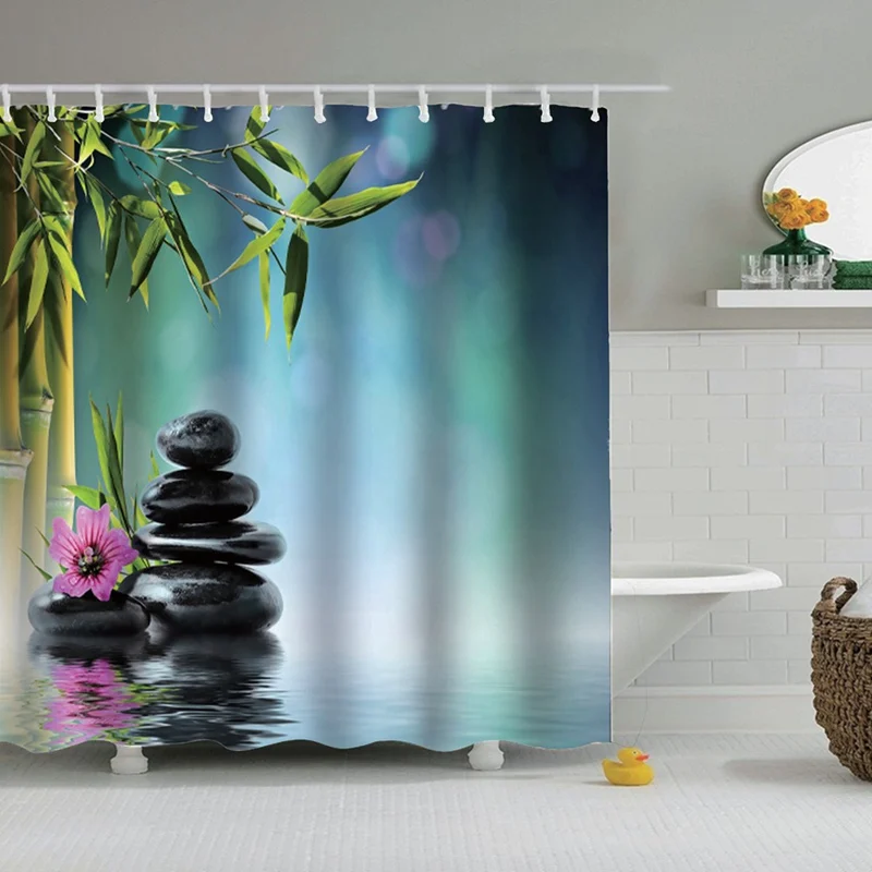 Декоративная занавеска для душа Dafield Spa ароматические свечи с дзен-камнями и