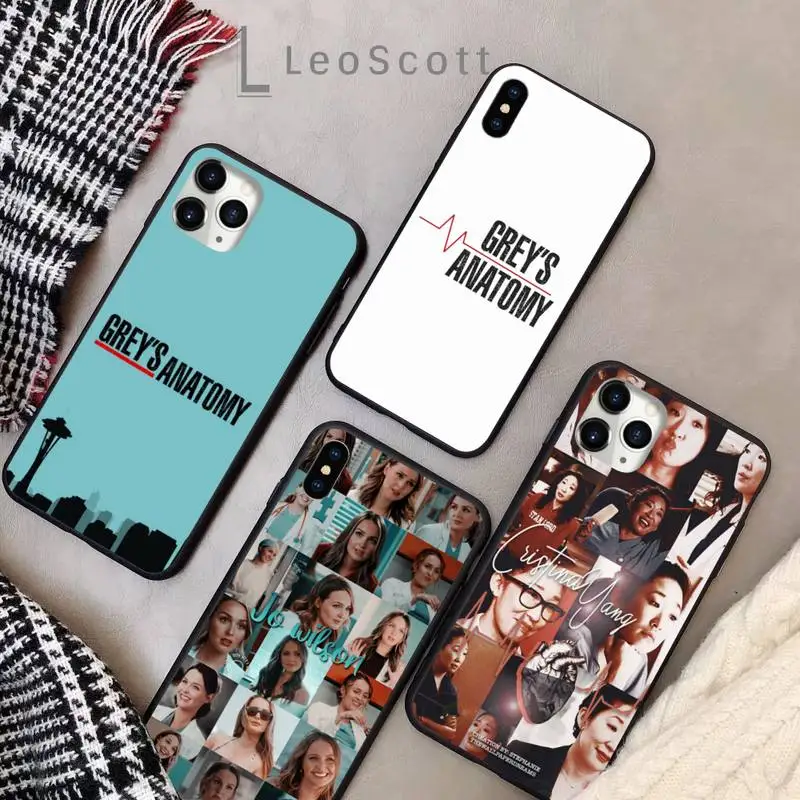 

American TV Greys Anatomy Phone Case for iPhone 11 12 pro XS MAX 8 7 6 6S Plus X 5S SE 2020 XR Soft silicone cover shell