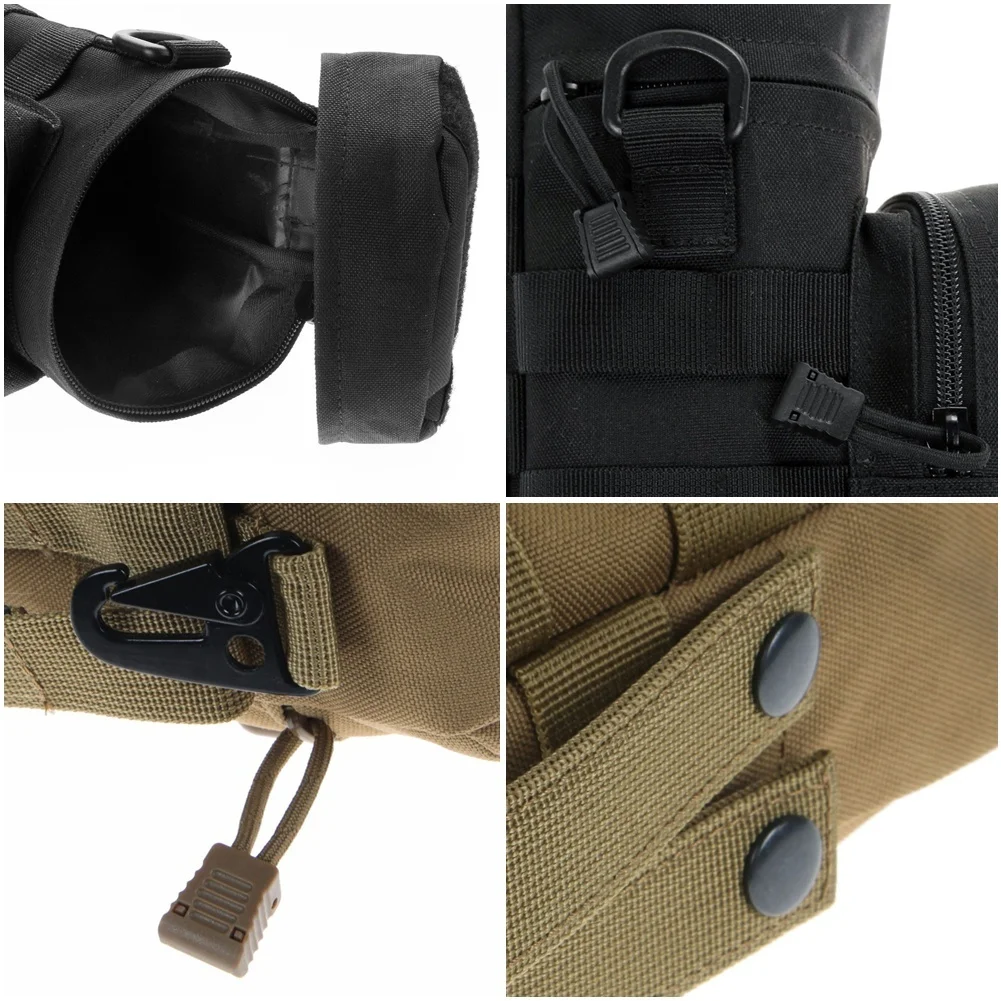 

10x28cm Molle Water Bottle Pouch for Camping Hiking Mountaineer Outdoor Sport Hydro Flask (No Water Bottle included)