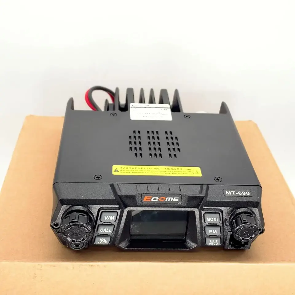 

100W Ecome MT-690 professional car walkie talkie mini ham vhf mobile radio