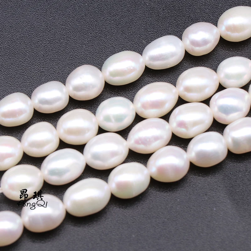 Бусины Из Натурального пресноводного жемчуга в форме риса 100% натуральный жемчуг