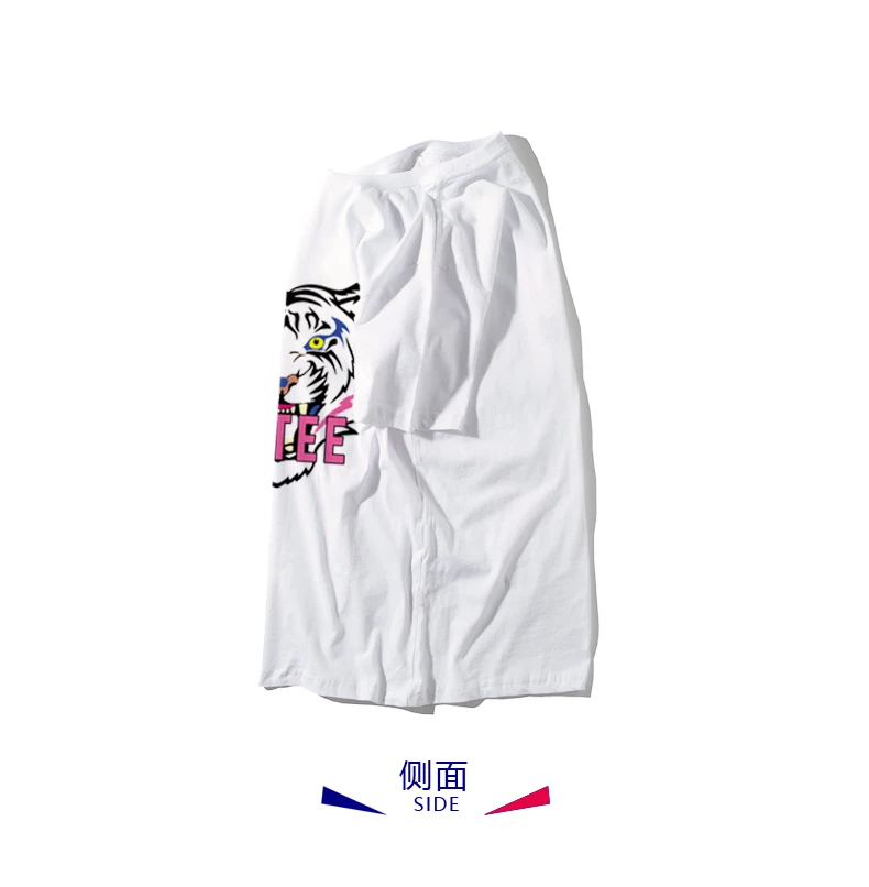 

3D Printing Short Sleeve T-shirt Fashion Loose Women Graphic Cotton Tshirts Plus Size Street Punk Tiger T Shirt Cool WomenHH50DX