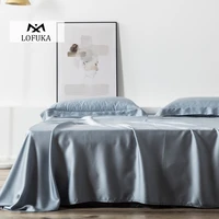 lofuka women blue gray 100 silk flat sheet nature silk beauty queen king bed sheet fitted sheet pillowcase for beauty sleep