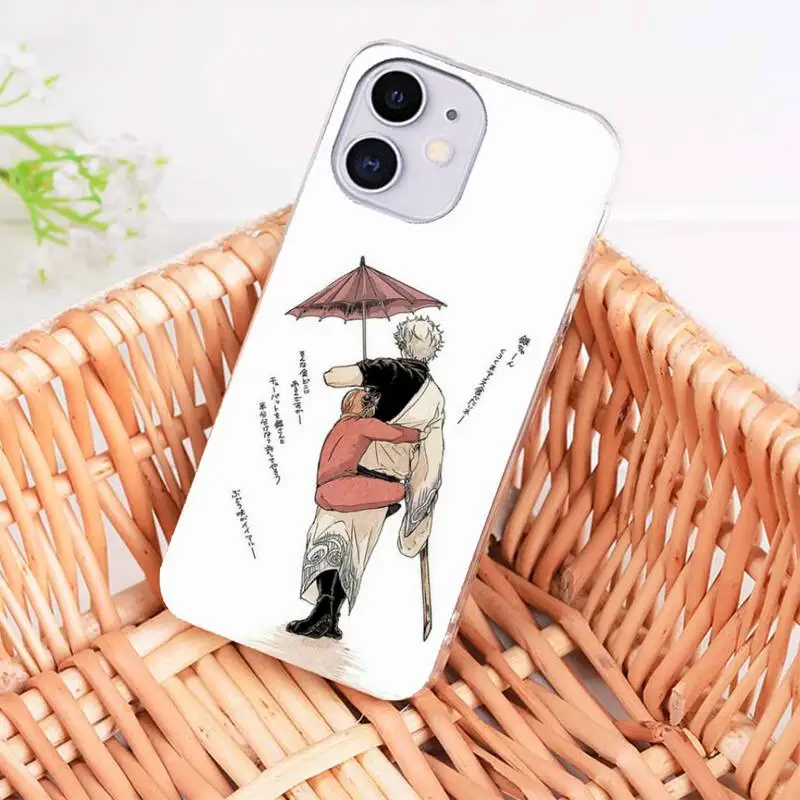 

Gintama Phone Case For Iphone 11 PRO MAX Shell Soft TPU Fundas For Iphone 8 7 PLUS XR X XS 6S SE 2020 Coque