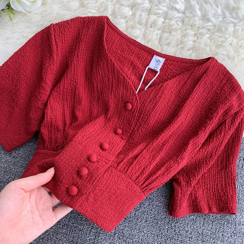 Женский комплект из двух предметов элегантный однобортный Топ с коротким