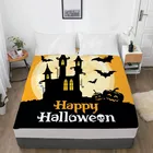 Простыня на резинке с героями мультфильмов, простыня на резинке, размер по выбору для детей, младенцев, детей, мальчиков, наматрасник на Хэллоуин