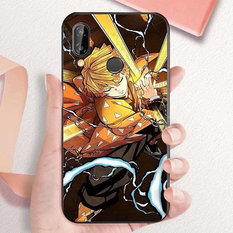 

Cartoon Anime Demon Slayer Phone Case For Huawei P20 Pro P20 Lite 2019 P30 Lite P30 P30 Pro P40 P40 Lite P40 Pro Soft TPU