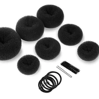 donut bun maker hair bun maker 7pcs hair ring style bun maker set with 5pcs hair elastic bands 10pcs hair pins magique hair